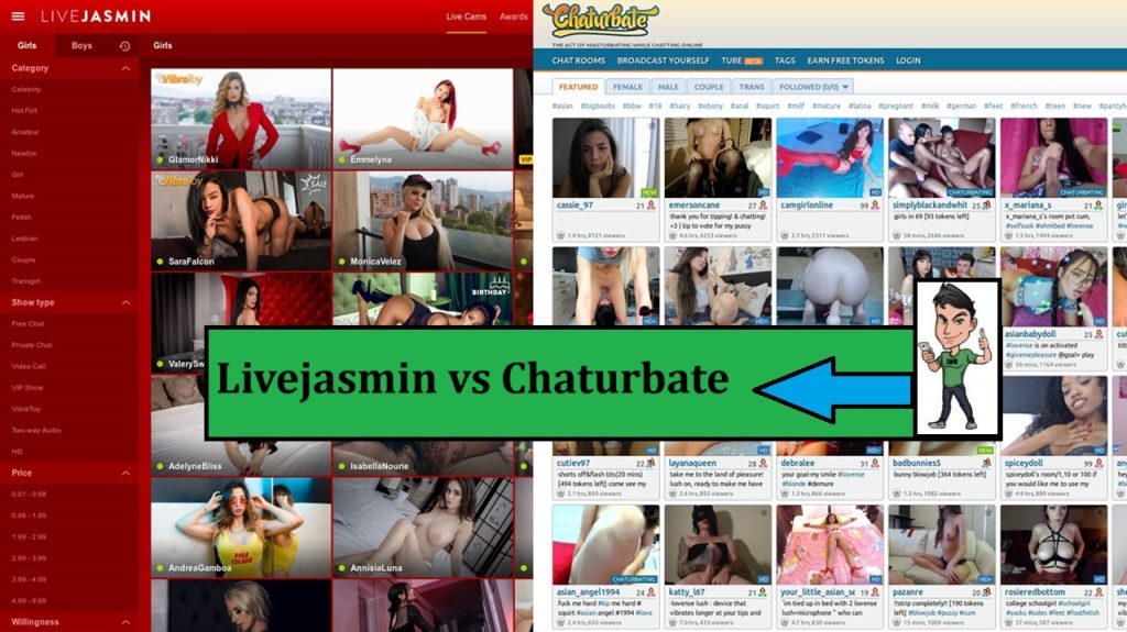Livejasmin vs chaturbate comparison